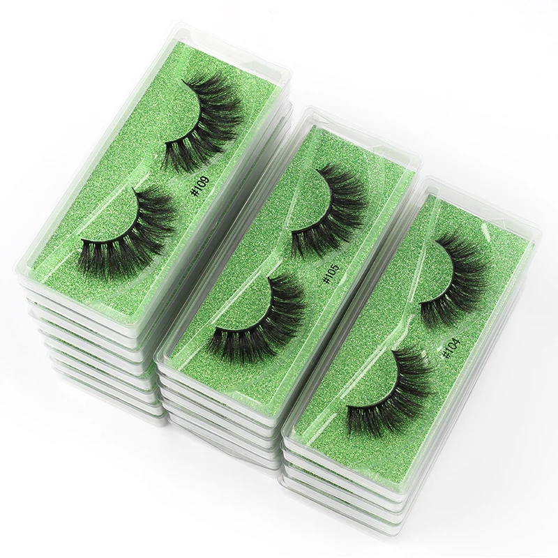 まつげ卸売 10/30/100/200 個偽ミンクまつげナチュラルルックうっすらメイクふわふわ偽アイラッシュセットバルク