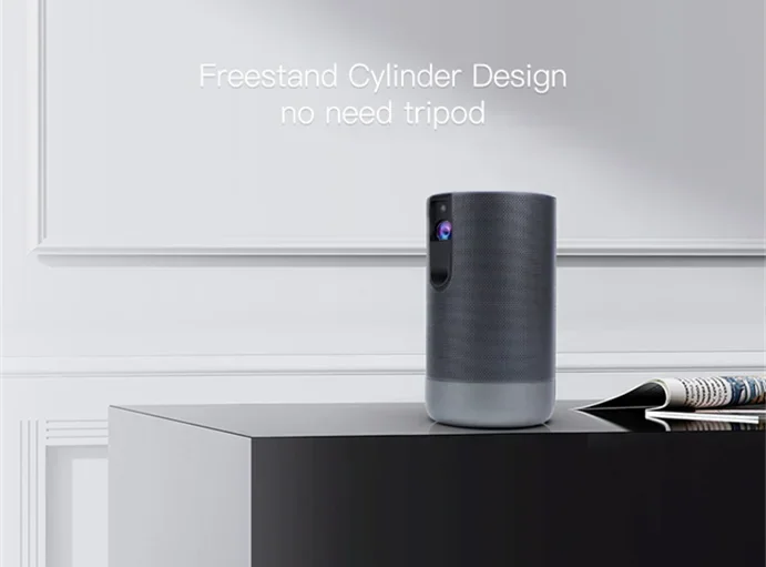 Mini D29 1080P Full HD DLP Projector with WIFI Android 9 & iOS Compatibility Home Theater 4K Auto 3D Stereo Built-in Battery