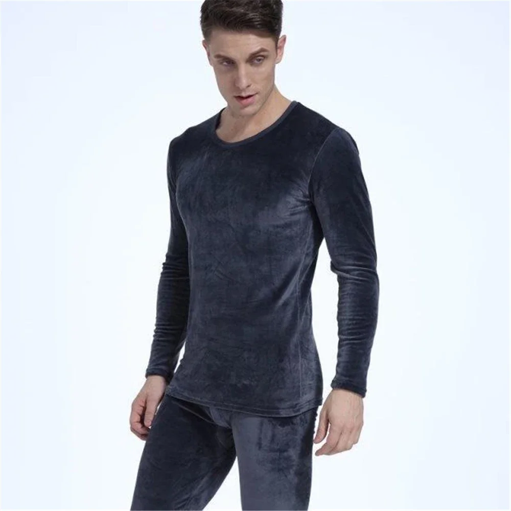 Winter Double Sided Fleece Thermal Underwear for Male Thermo Clothes Long Johns Sets Thermal Tights Long Underwear 4XL