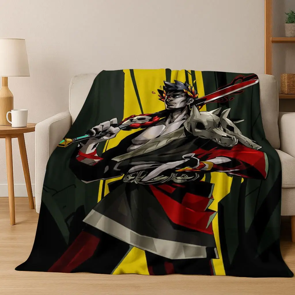 

3D Classics Game Hades Cartoon Flannel Blanket,Cozy Soft Throw Blanket for Home Bedroom Bed Sofa Picnic Cover Picnic Gift Kids