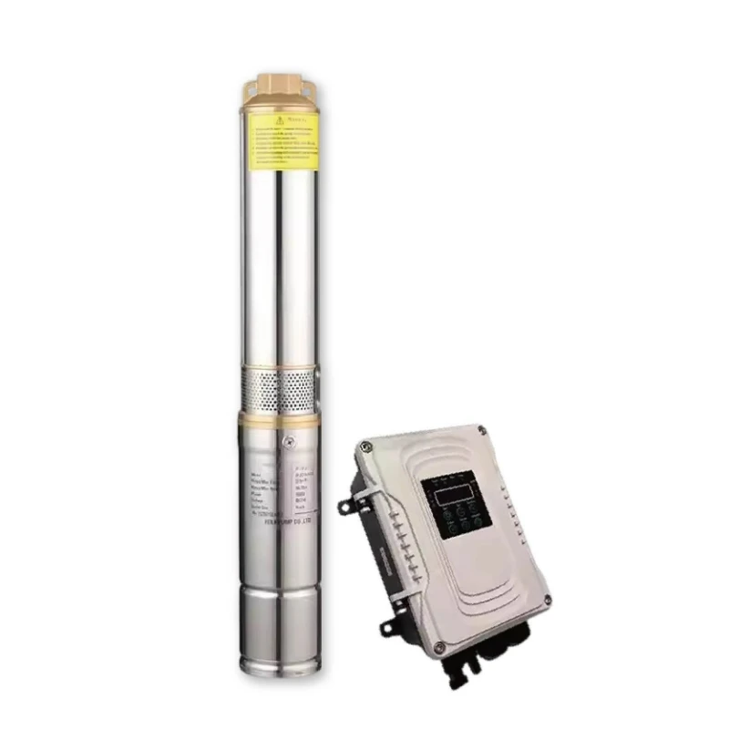 Solar deep well pump agricultural irrigation permanent magnet synchronous DC brushless submersible pump
