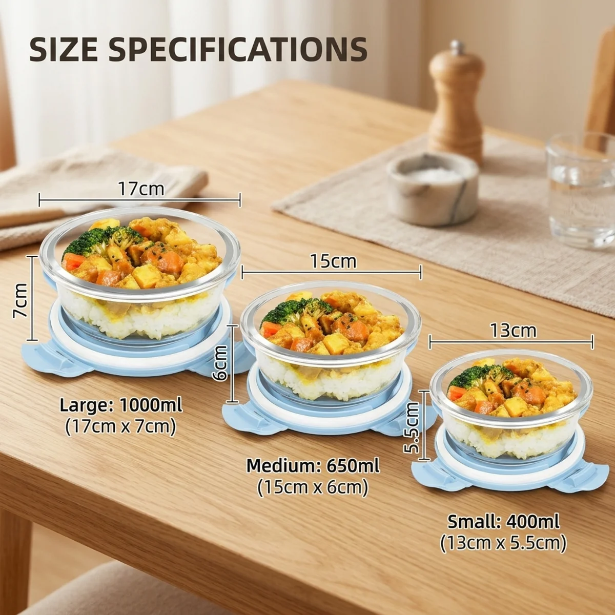 電子レンジ・冷蔵庫対応のガラス製食品保存容器(蓋付き)、漏れ - Meal Prep Glass Containers With Lids のレビューと価格