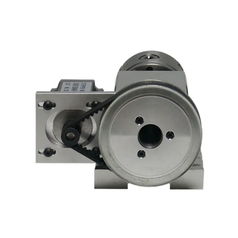 100mm 3-Jaw Chuck Rotary A Axis 4th Axis Tailstock MT2 for CNC Router Engraving and Milling Machine