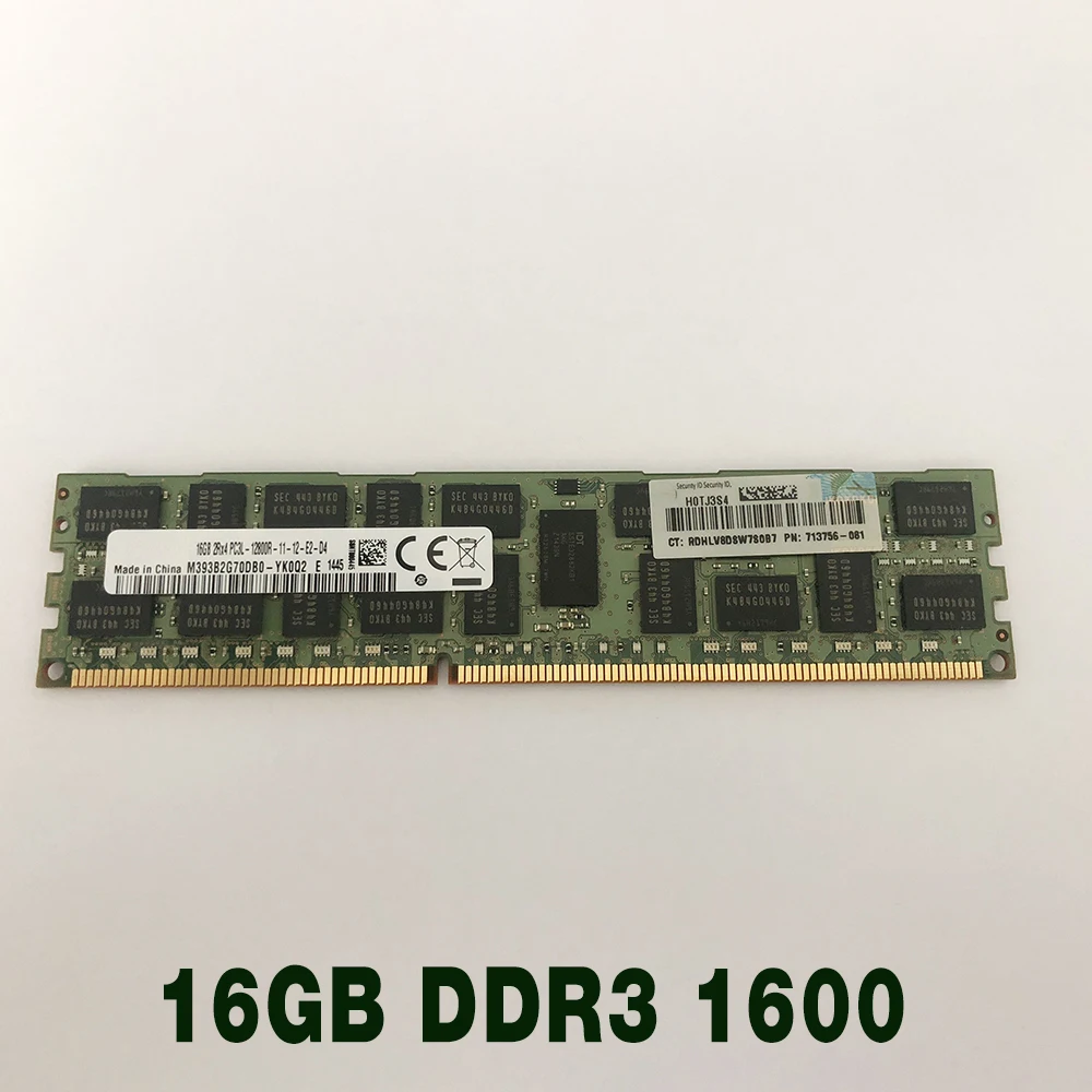 

1 pcs 713985-B21 715284-001 713756-081 2RX4 PC3L-12800R ECC REG Server Memory High Quality Fast Ship 16GB DDR3 1600