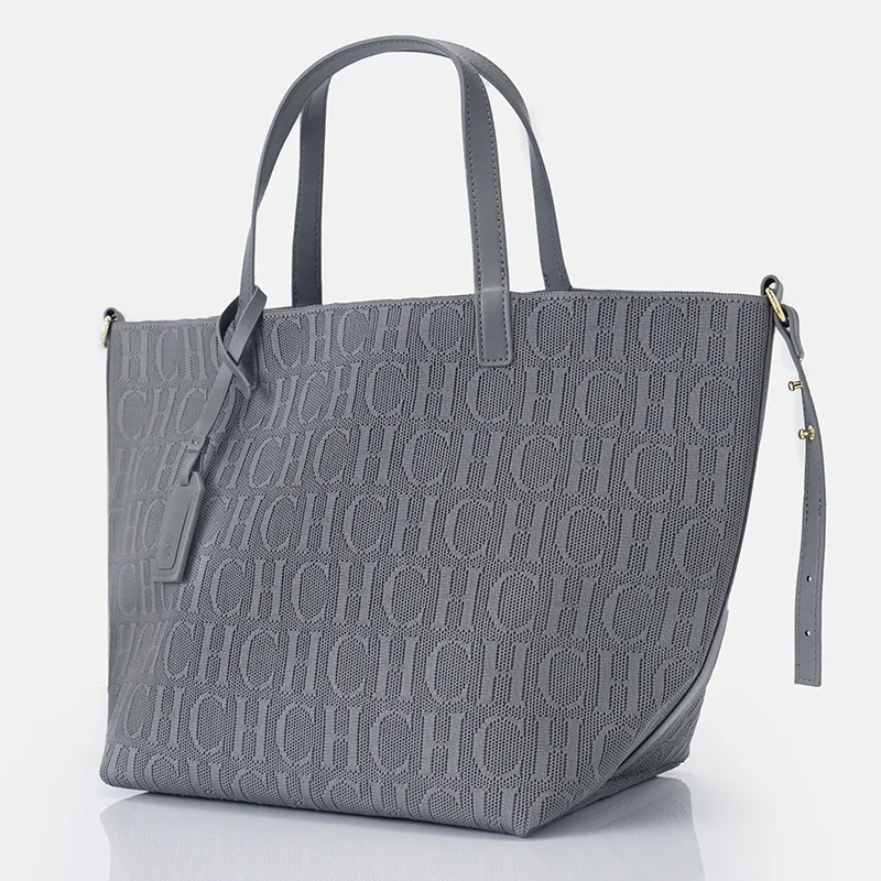 

2025 Solid-Color Tote Bag, Spacious Top Handle & Convertible Shoulder Purse for Women, Architectural Day to Night Carryall