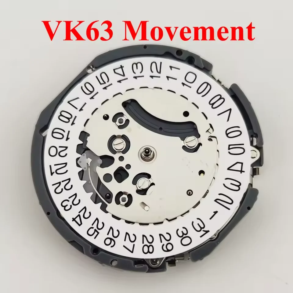 

VK63 Quartz Watch Movement Date 3 o'clock Chronograph For VK63 Movement Watches Repair Tool