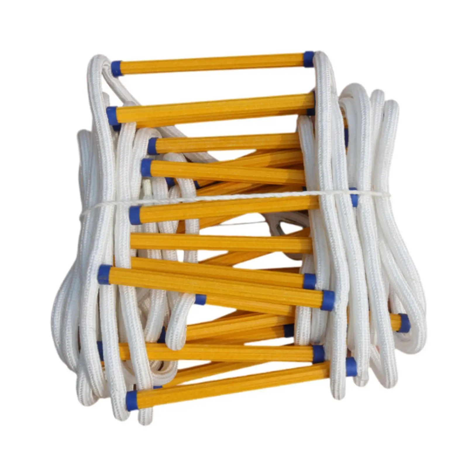 

16ft Emergency Fire Escape Ladder Rope Ladder Hanging Strong Flame Resistant Reusable for Home Residential Building Climbing