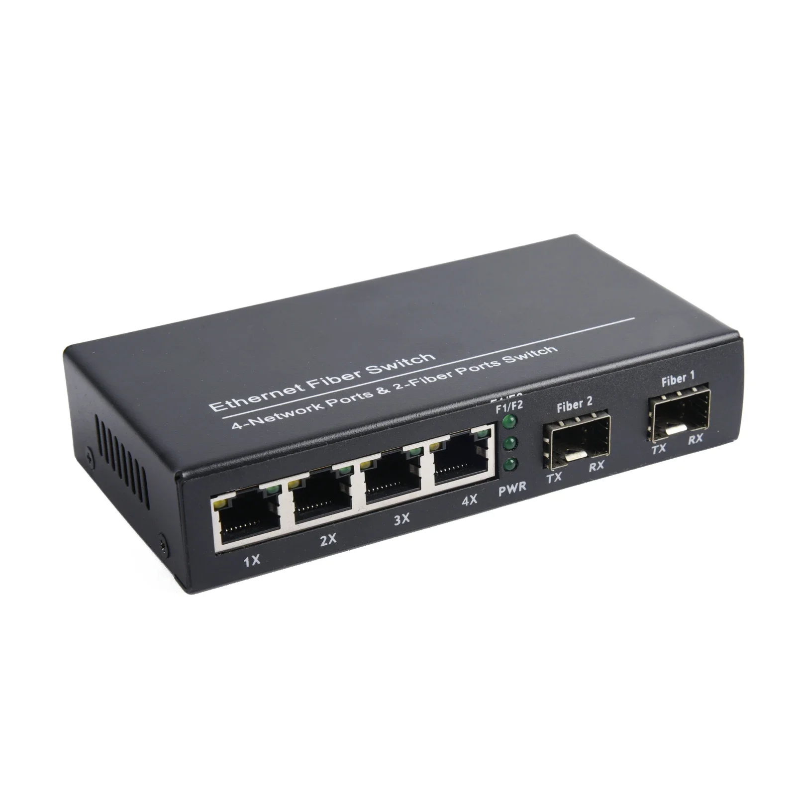 1 Stuks Gigabit Sfp Media Converter 2 Sfp Naar 4 Rj45 Transceiver 10/100/1000M Glasvezel Schakelaar Met 3Km/20Km Lc/Sc Sfp Module