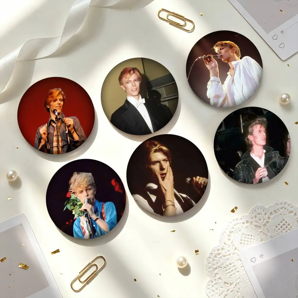 D-David Bowie L-Legend Singer  25mm 32mm 44mm 58mm 75mm Brooches Badges Pins for Accessories Gift
