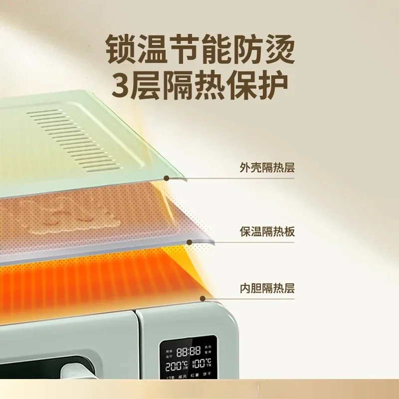 Large Capacity Oven New Household Precise Temperature Control Electric Oven Baking Multifunctional Small Mini pizza oven 220V