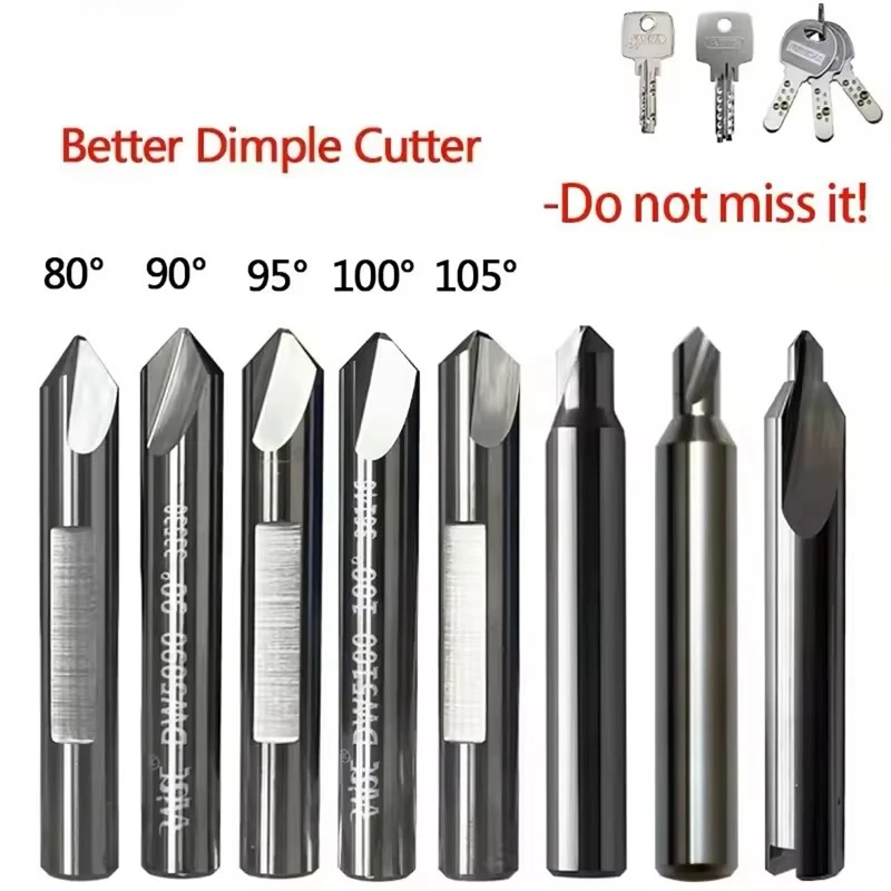 2026 Key Machine Dimple Cutter 90° 95° 100° 105° F1W F20W F6W Compatible with SILCA Keyline JMA Locksmith Tools