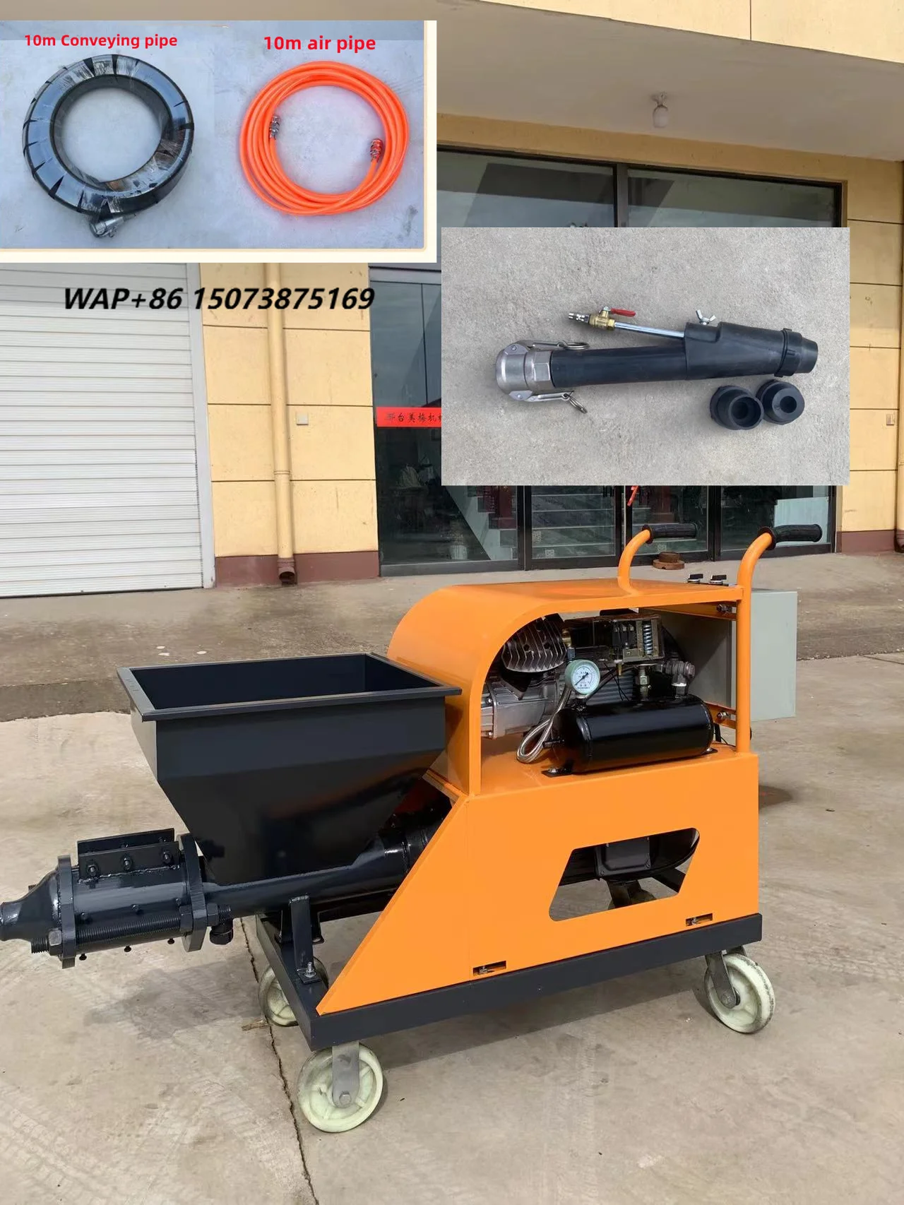 Cement Mortar Plaster Spraying Machine Electric Concrete Wall Sprayer Machine Sand Cement Mortar Shotcrete