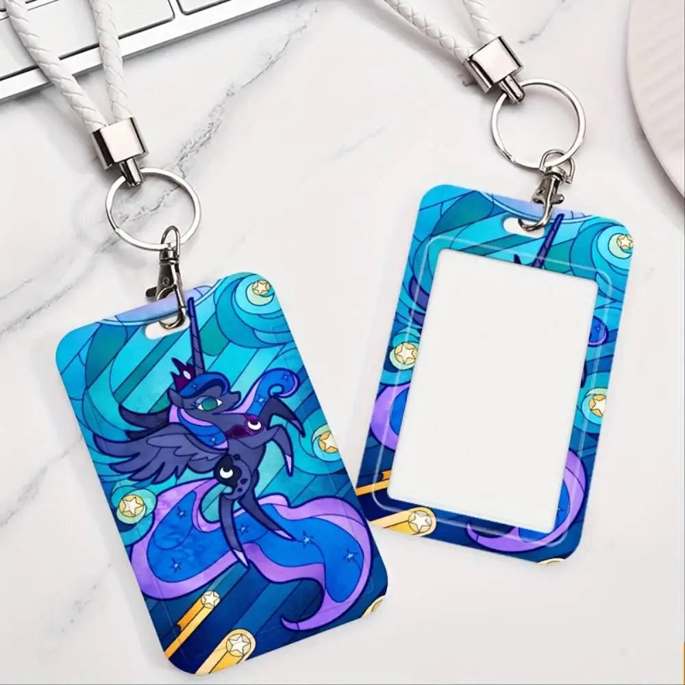 Unicorn Pony ID Card Holder Plastic Card Protector For Medical Staff Student ID Bank Card Holiday Gift