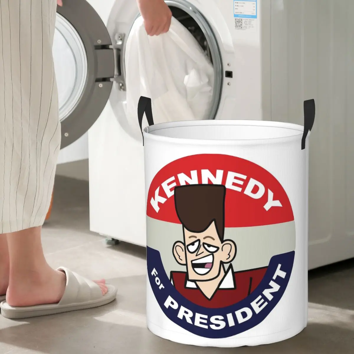 استنساخ عالية Jfk سلال الغسيل القابلة للطي الملابس القذرة اللعب أشتات سلة التخزين دلو كبير مقاوم للماء للأطفال المنزل