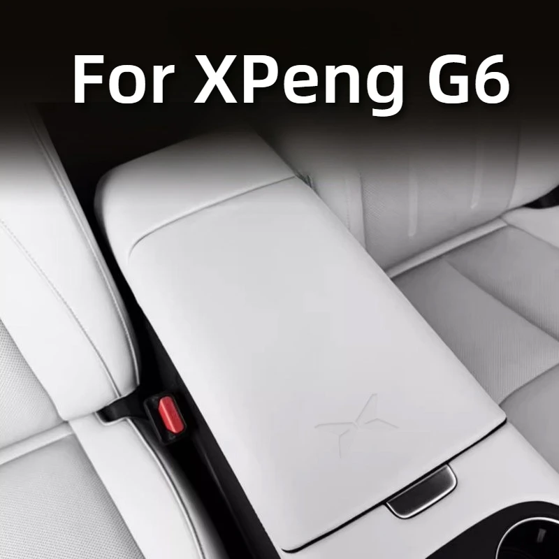 Fit For XPeng G6 2023-2025 Car Center Armrest Box Leather Protective Cover Interior Modification