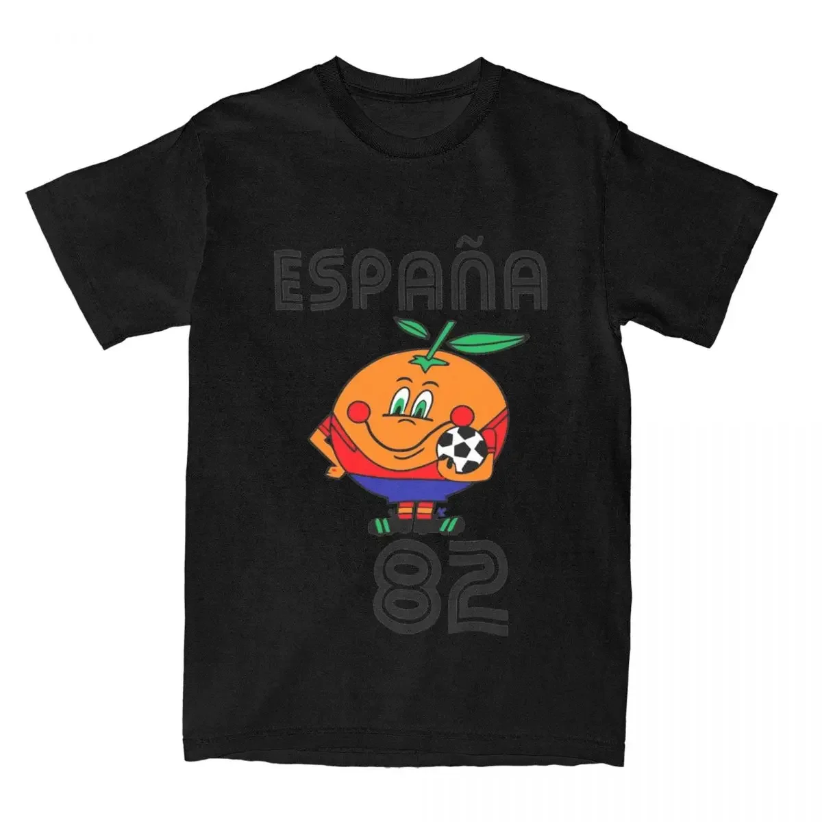 Men Women Espana 82 Spain Vintage Mascot 1982 T Shirt Clothes Vintage Tees Printed Accessories soccer football Cotton T-shirt .