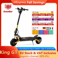 EU Stock Kaabo Mantis King GT Electric Scooter TFT Display 60V 24Ah 1100W*2 Motor 70km/h Speed Full Hydraulic Brake Kickscooter