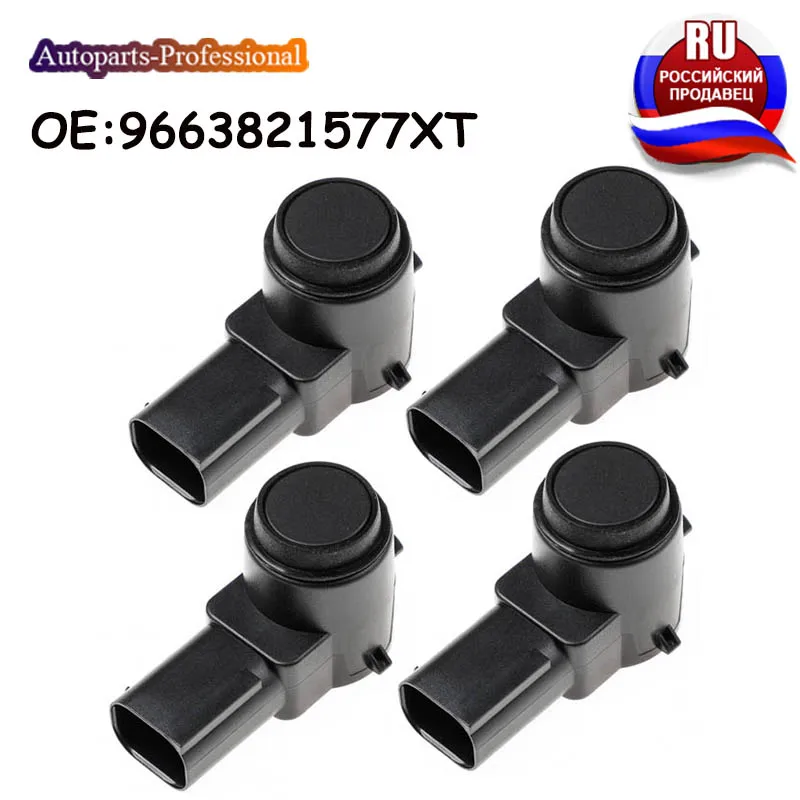 4 pcs/lot New PDC Parking Sensor 9663821577XT 9663821577 For Peugeot 307 308 407 Rcz Partner For C itroen C4 C5 C6 6590.A5