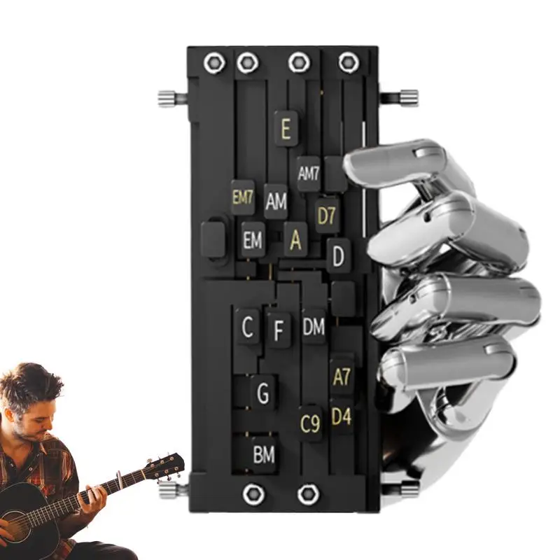 Prensador de acordes de guitarra para principiantes, accesorios de guitarra, entrenador de guitarra compacto y prensador de acordes para entusiastas de la guitarra principiantes