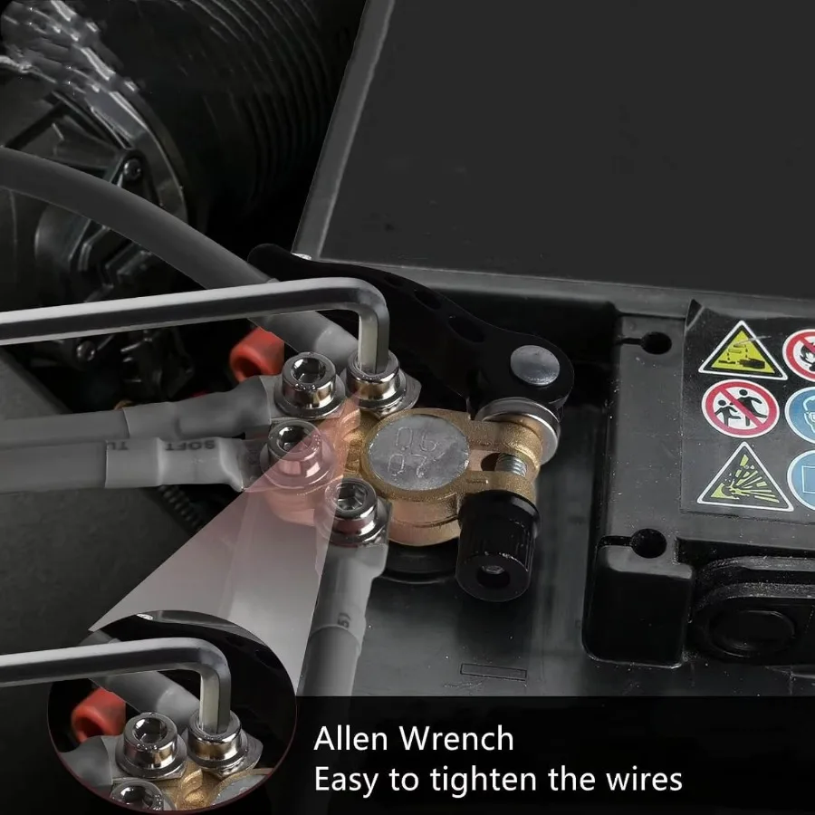 Kit connettori terminali batteria con detergente, capicorda, rondelle - per montanti SAE/JIS, set di riparazione auto universale per camion auto