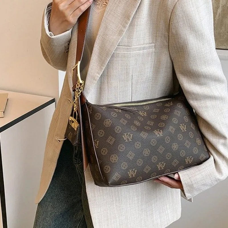 Luxury Brand Diaper Bag Women High Quality Leather Handbag Crossbody Shoulder Purse Large Capacity Tote Satchel Retro Trendy