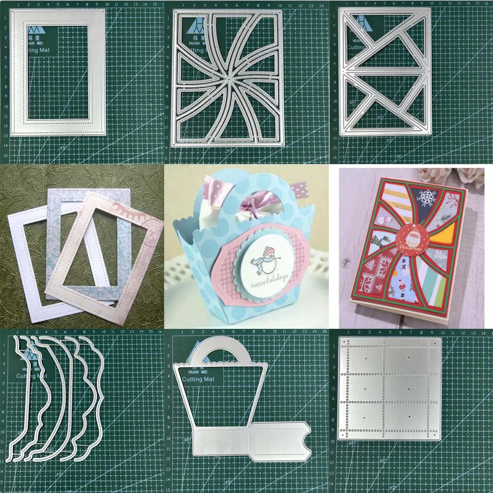 Troqueles de troquelado de Metal delicado para manualidades, marco de tarjetas DIY, decoración de álbum de recortes, troqueles de troquelado en relieve, plantillas de corte, carpeta