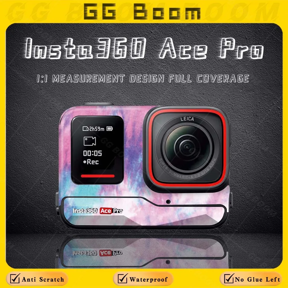 For Insta 360 Ace Pro insta360 ace pro Panoramic Action Camera Accessorie Protective Films Scratch-Proof Waterproof Decals