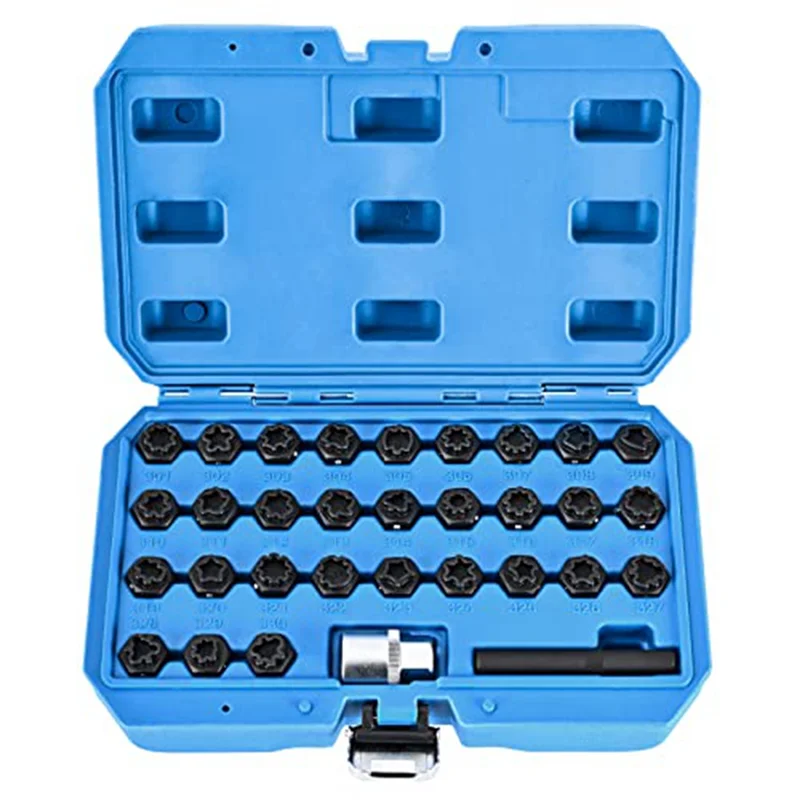 

Wheel Lock Removal Kit Compatible , Wheel Lock Lug Nuts Removal Set for Removing and Locking