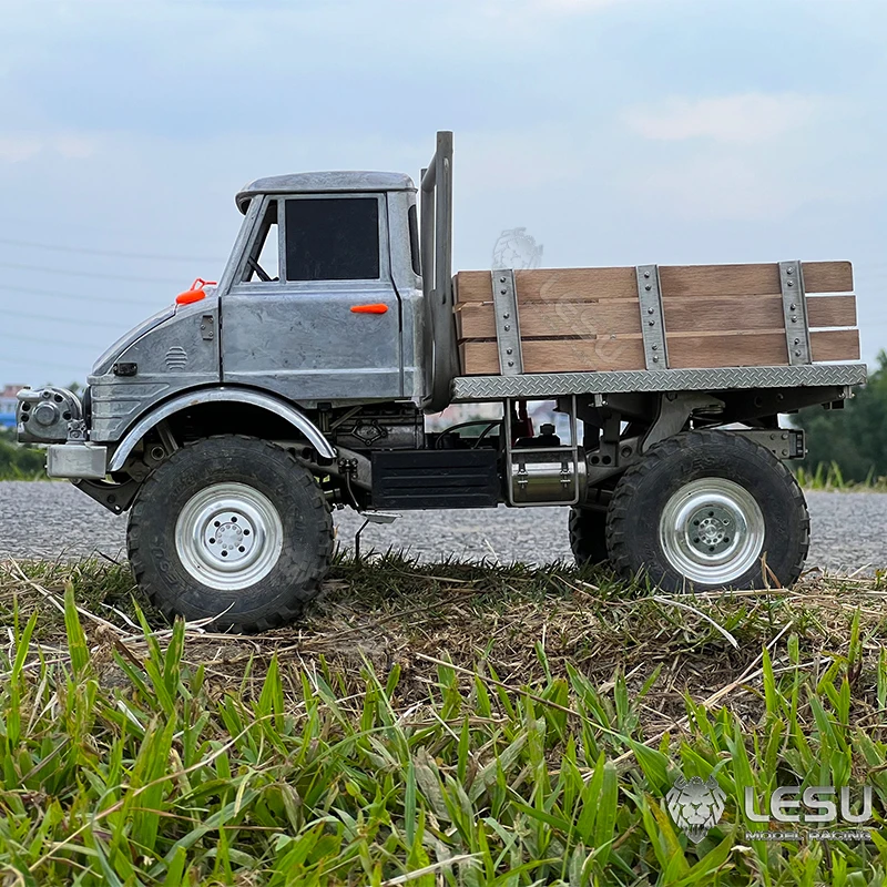 New LESU 1/10 RC CAR 4*4 Unimog RAVE-UM406 Metal Climbing Car Off-Road Light Truck KIT Version Remote Control Car Toy