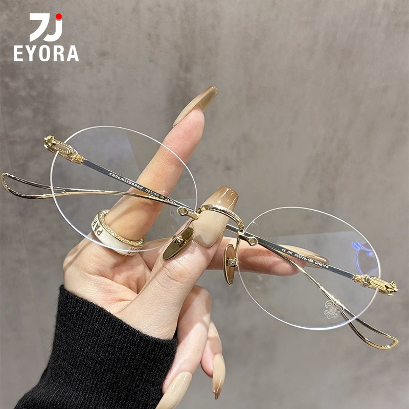 eyora-rimless-oval-luxury-titanium-reading-glasses-for-women-anti-blue-ray-photochromic-glasses-optical-lenses-with-prescription
