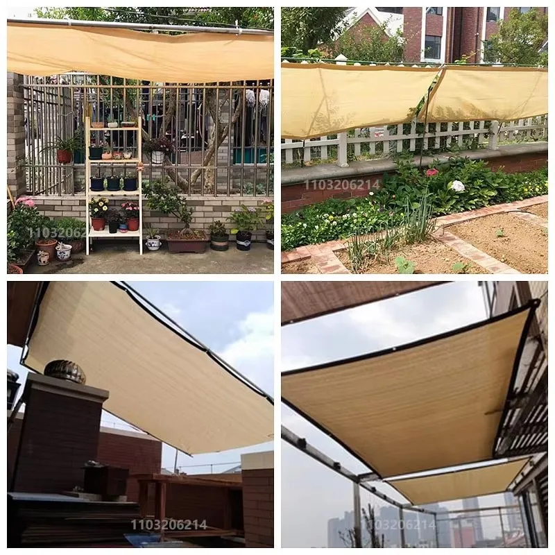 Shade Net: 98% Light-Blocking, UV-Protective, Breathable Awning for Balconies, Roofs, Patios, Yards, and Camping
