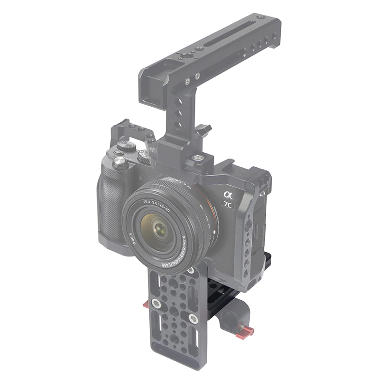 Video Switching Cheese Plate Camera Easy Plate for Railblocks Dovetails and Short Rods for DSLR Camera Cage Rig