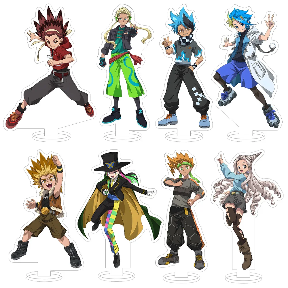 Beyblade G-Revolution Kazami Bird Blaze Fujiwara Eight Kurosu Warden Khrome Ryugu Titus Manju Anime Figure Acrylic stand Toy