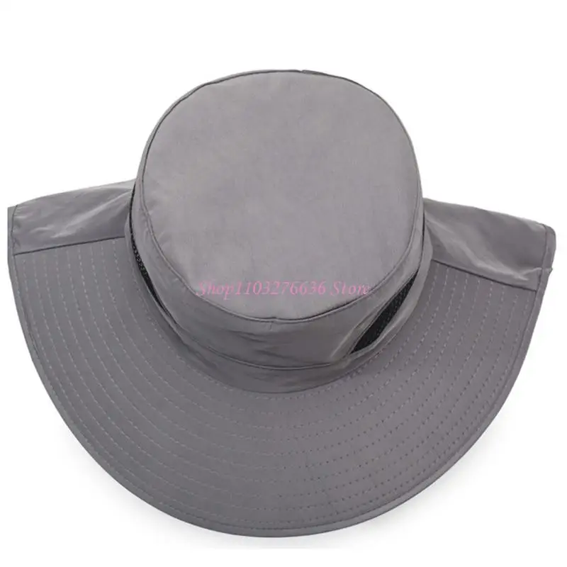 R6FD Sun Protective Mosquitoes Net Face Guard Hat Lightweight Foldable Headwear For Camping Hiking Fishing Outdoor Gear