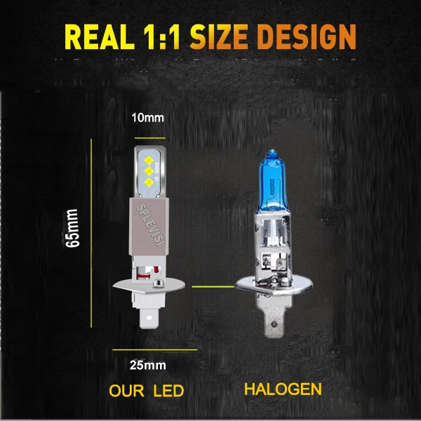 2x H1 Xenon Super White Bulbs 448 Car LED Fog Light Bulbs 12v For Volvo XC90 2002-2014 Rover 75 1999-2005 Audi A6 C5 2001-2004