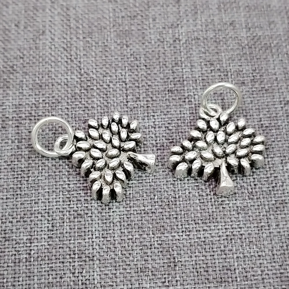 

2pcs of 925 Sterling Silver Tree of Life Charms Nature Pendant for Bracelet Necklace