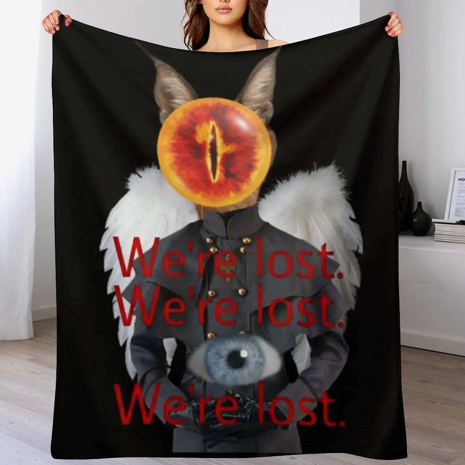 we're lost dreamcore Throw Blanket valentine gift ideas Sofa Blankets