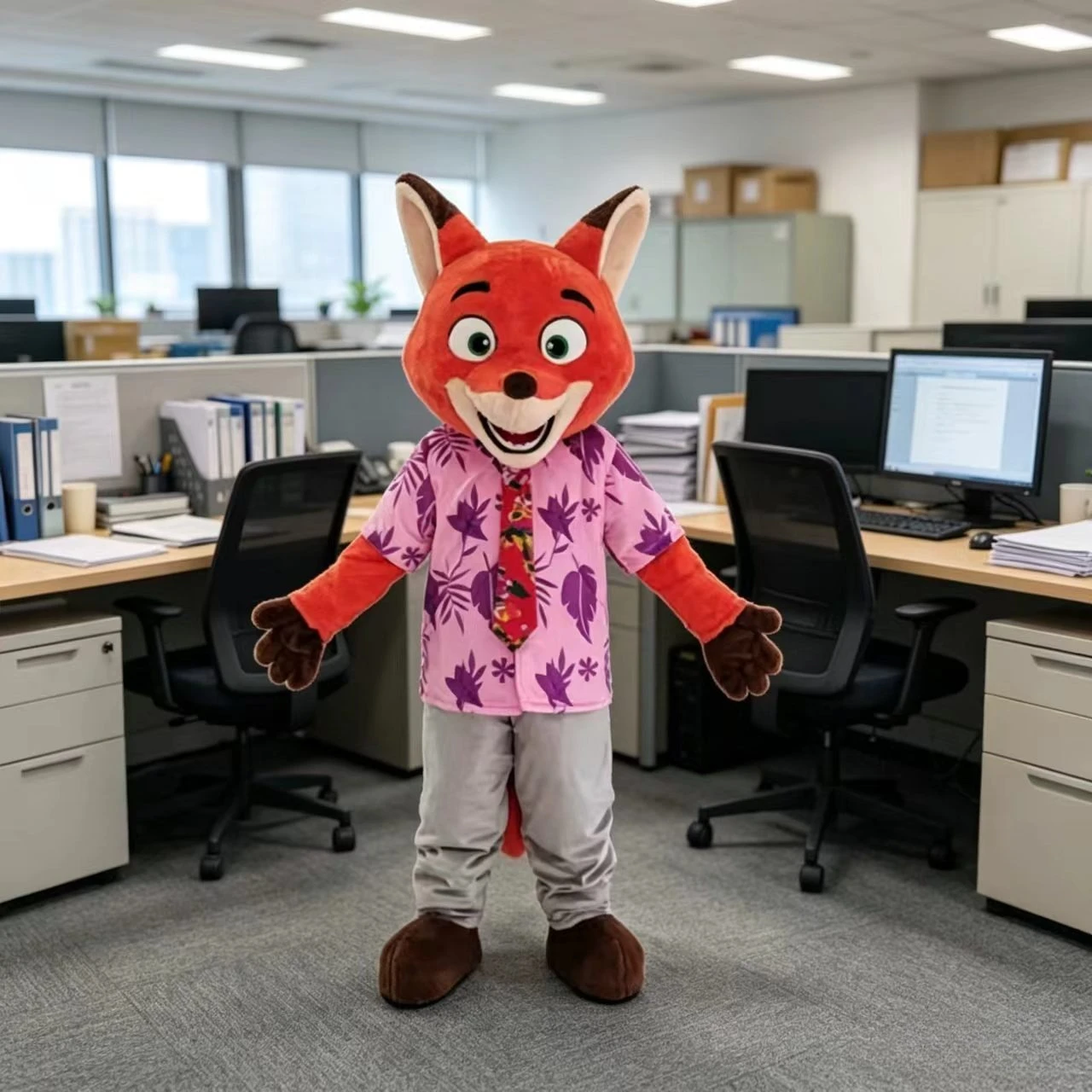 

Potdemiel Disney Zootopia Judy Nick Mascot Costume Adults Cartoon Doll Outfits for Halloween Christmas Fancy Party Show