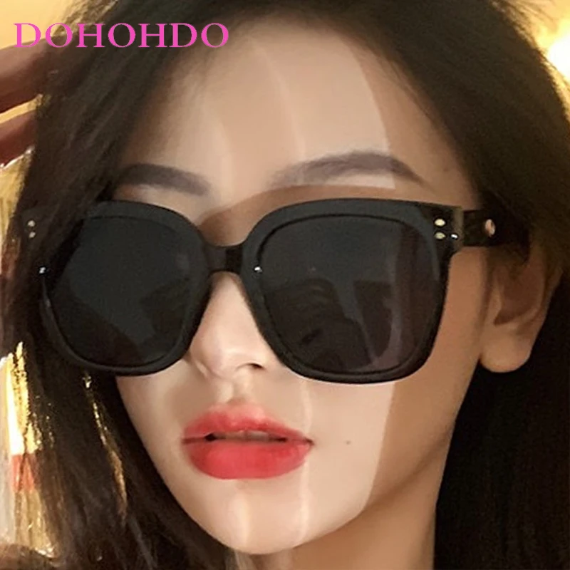 

Luxury Rice Nail Square Women Sunglasses Thick Frame Shades Retro Brand Designer Men Sunglass Summer Travel Shades UV400 Lentes