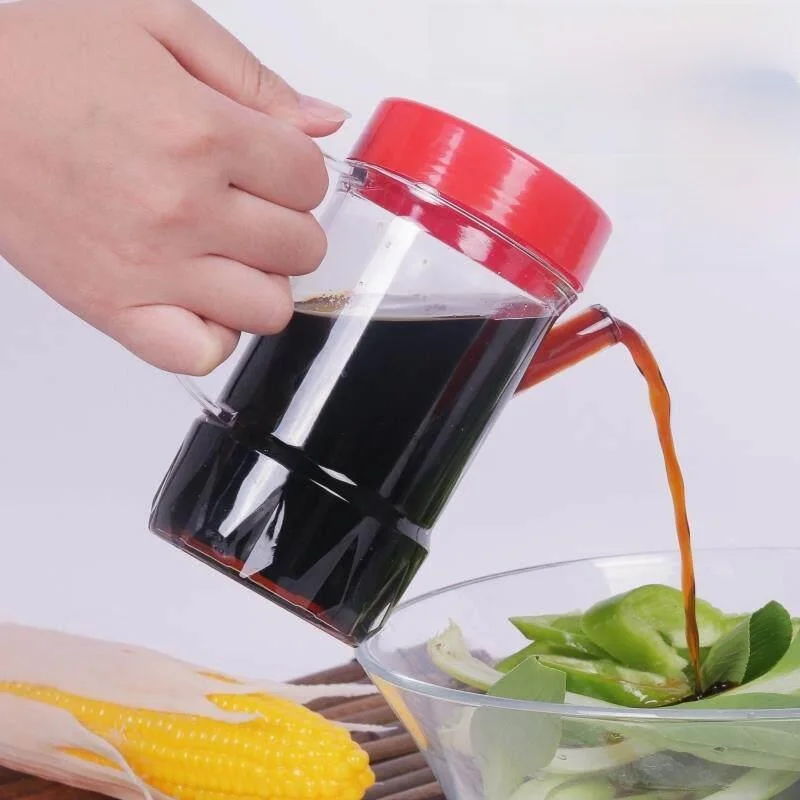 

Thickened Acrylic Plastic Sauce Bottle Oil Vinegar Jar for Restaurant Hotel Commercial Soy Sauce Bottle Fall Resistant Kitche...