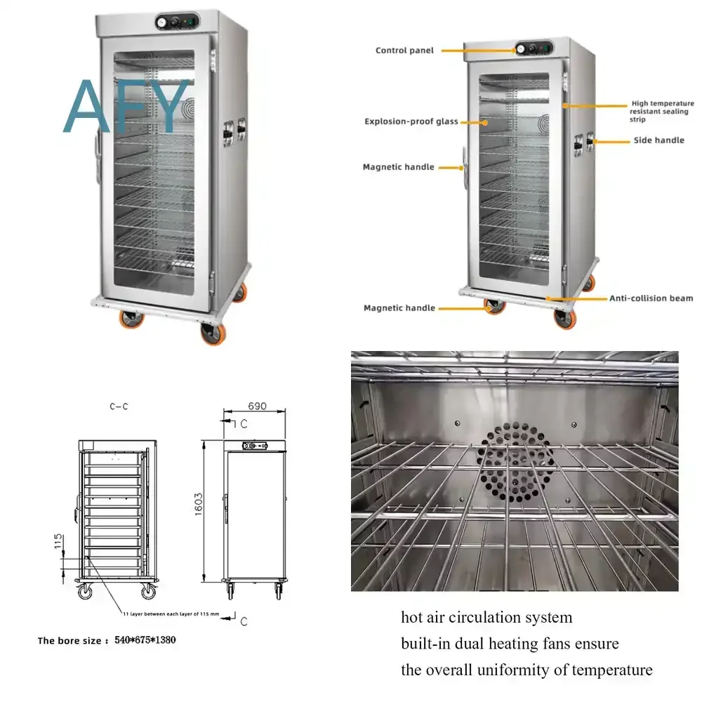 Commercial Industrial Stainless Steel 9L Food Warmer for Banquet Catering Hot Food Holder with 11 Tray for Restaurant Hotel