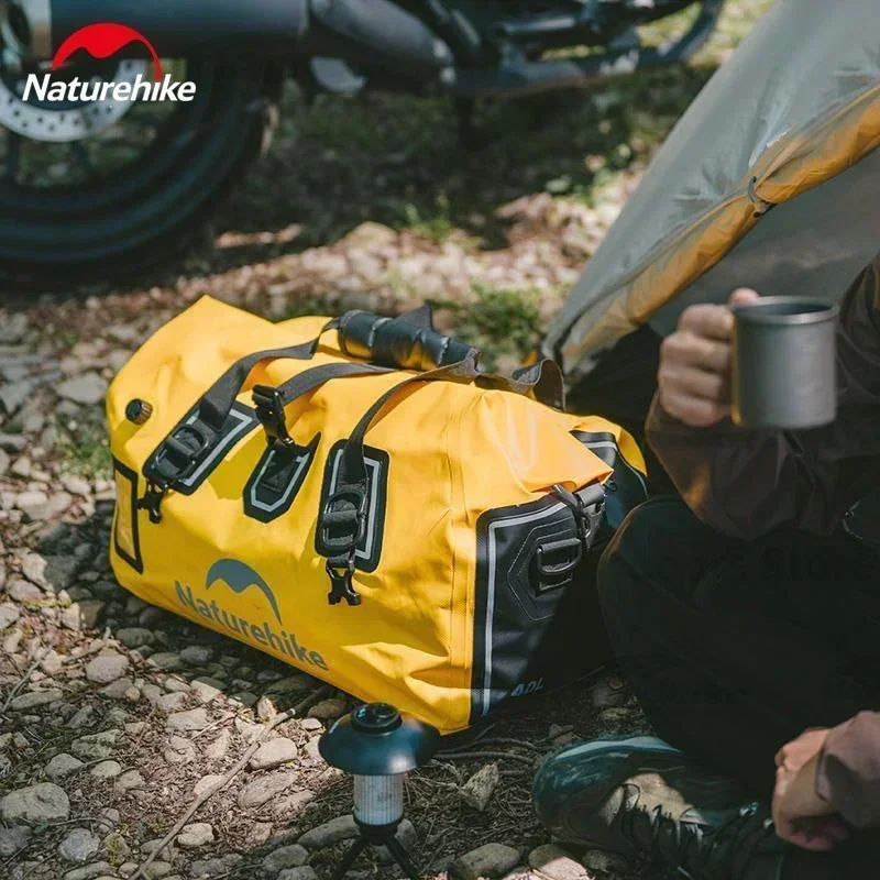 Naturehike Outdoor Waterproof Humpbag Motorcycle Tail Bag Bicycle Bag Camping Travel Luggage Carrier Portable Storage Bag IPX7