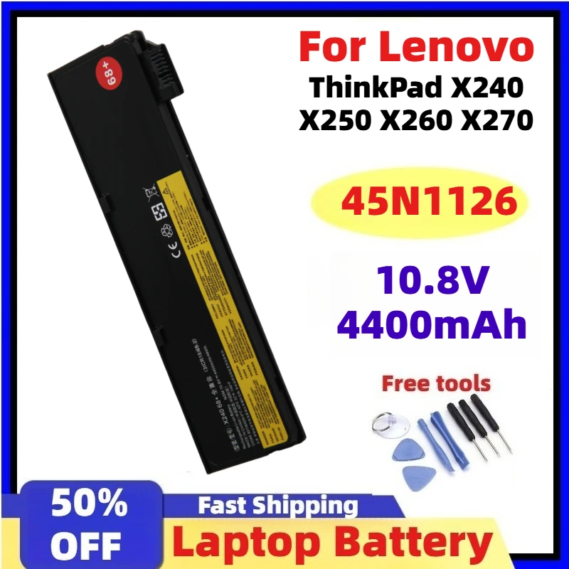 For Lenovo ThinkPad X240 X250 X260 X270 T440 T440S T450 T450S T460 T550 T560 Laptop Battery 45N1126 45N1127 10.8V 4400mAh