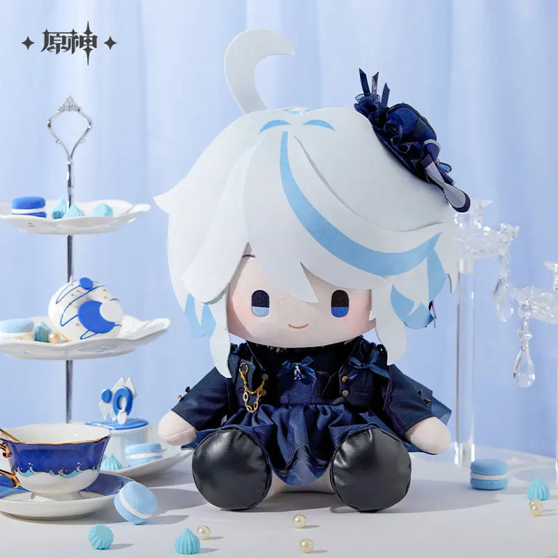 Genshin Impact Furina Themed Series Sitting Plush Doll Cute Stuffed Toy For Game Fans Collection Holiday Gift Desktop Home Decor