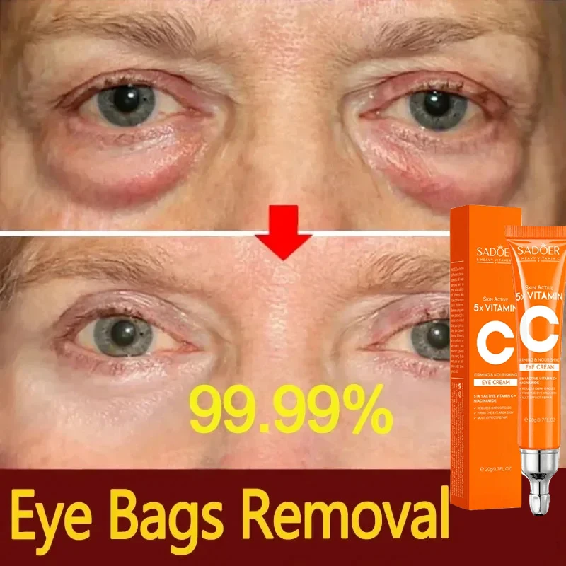 

Instant Eye Bag Removal Cream Vitamin C Anti-Wrinkle Firming Skin Fade Fine Lines Anti Dark Circle Puffiness Brighten Eye Care