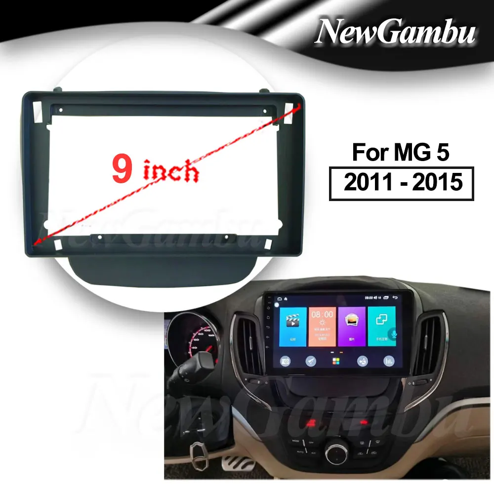 

9 inch Car Fascia Frame For MG 5 2011-2015 DVD installation Android Dash Panel Frame Fascias