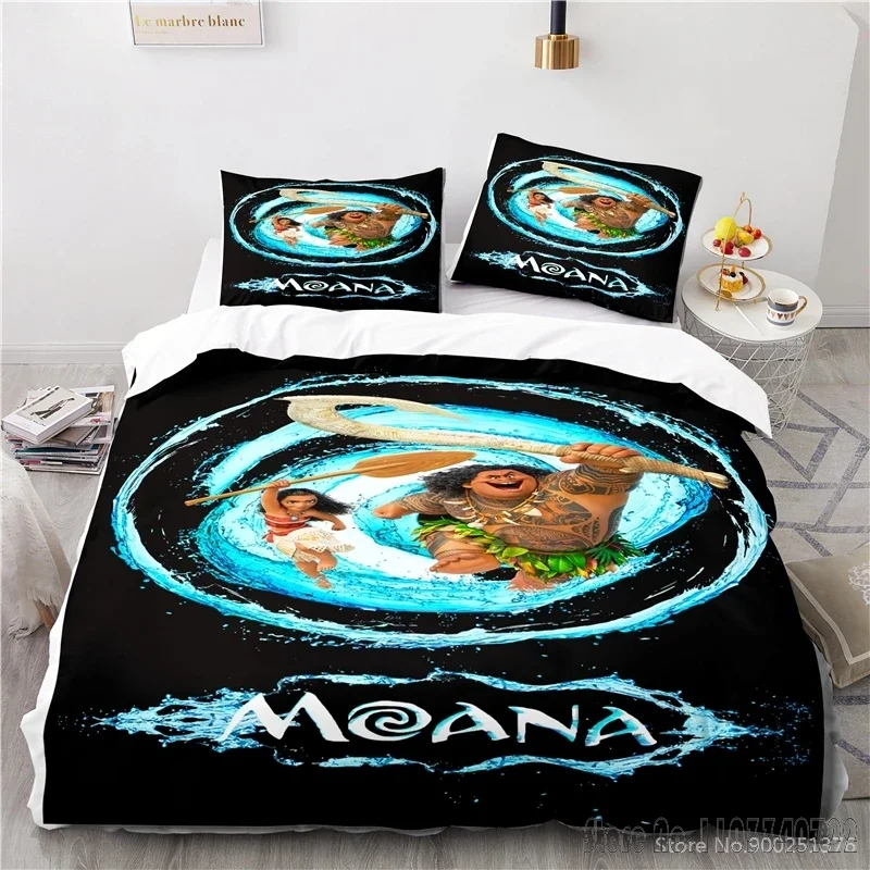 3D Printed Moana Disney Cartoon Duvet Cover Set HD Comforter Cover for Kids Bedding Sets Bedclothes Bedroom Decor