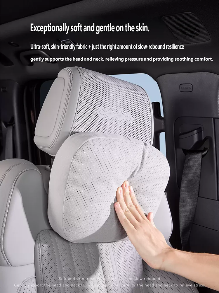 For BYD Leopard 7 Titanium 7 2025 2026 Nappa Leather Car Seat Neck Pillow Lumbar Support Seat Lumbar Protection