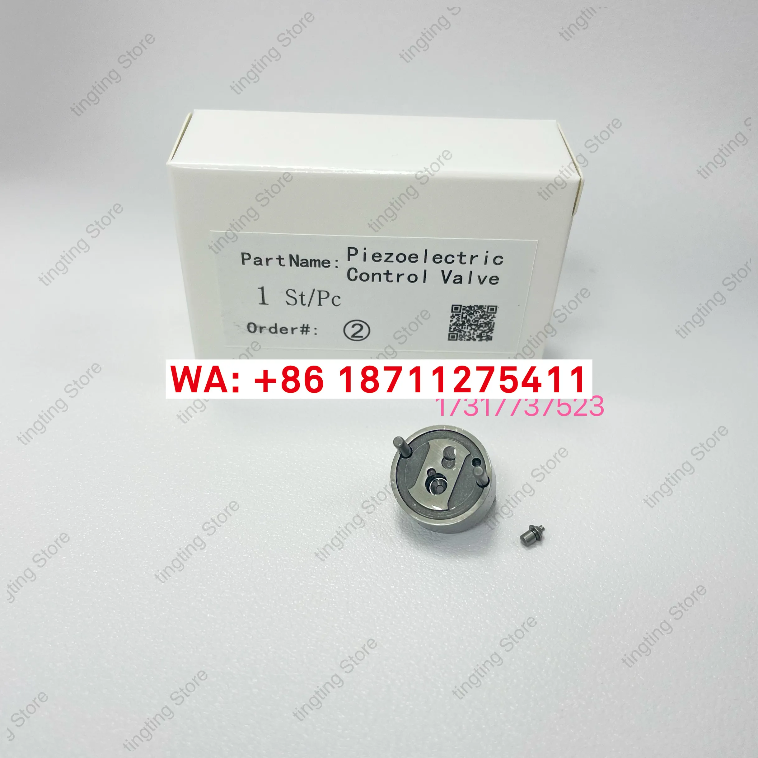 Piezoelectric ceramic fuel injector valve plate valve assembly matched with 115, 116, 117 series fuel injectors