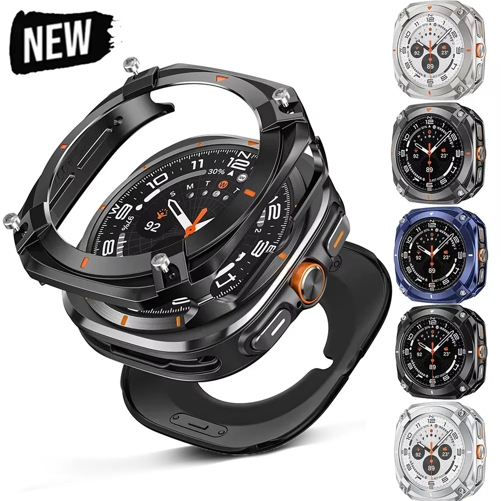 

Роскошный чехол из алюминиевого сплава для Samsung Galaxy Watch Ultra 2025 47 мм, металлический чехол для Galaxy Ultra 7, 47 мм, аксессуары-бампер